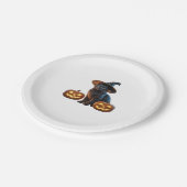 Halloween Black Cat Magic Classic T-Shirt Pappteller (Schrägansicht)