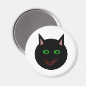 Halloween Black Cat Magnet (Vorderseite/Rückseite)