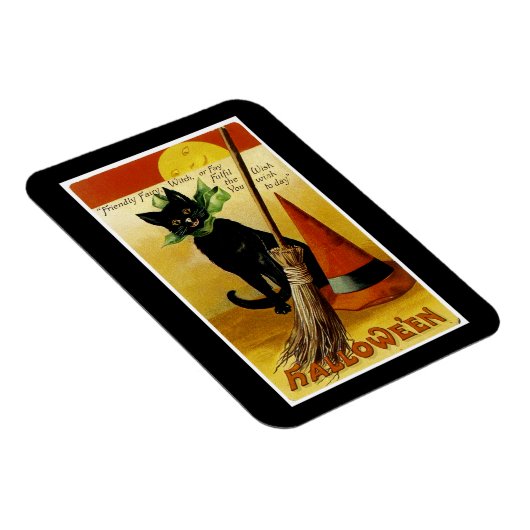 Halloween Black Cat Magnet (Rechte Seite)