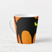 Halloween Black Cat Milchtasse (Linke Ecke)