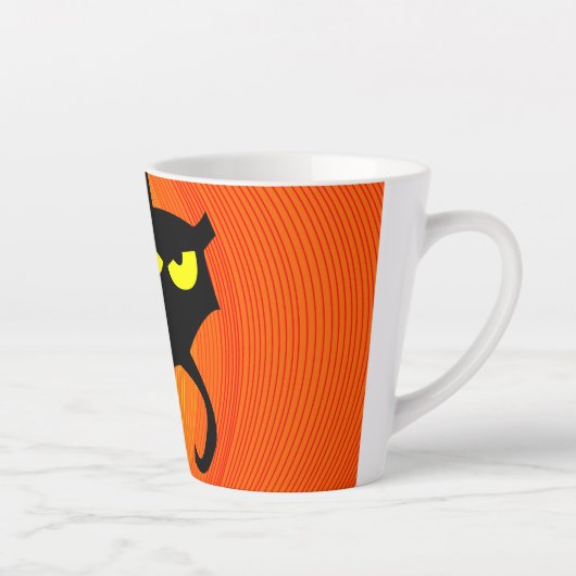 Halloween Black Cat Milchtasse (Rechts)