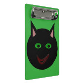 Halloween Black Cat Mini Clipboard Klemmbrett (Schrägansicht)