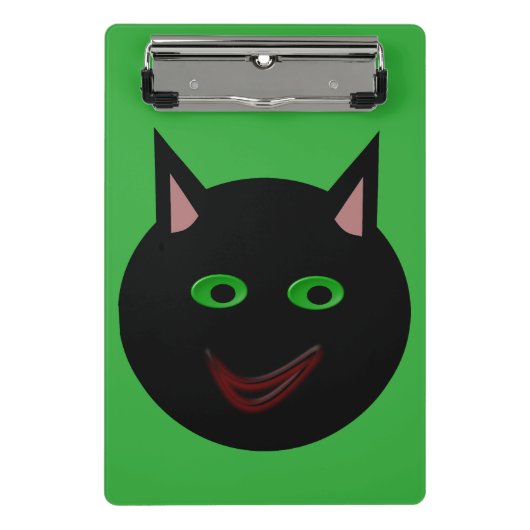 Halloween Black Cat Mini Clipboard Klemmbrett (Vorderseite)
