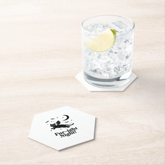 Halloween Black Cat mit Bat Wings Graphic Classic Untersetzer (Vor Ort)