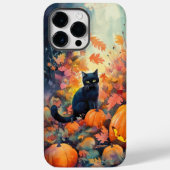 Halloween Black Cat mit Pumpkins Beängstigend Case-Mate iPhone Hülle (Rückseite)