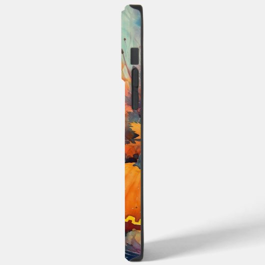 Halloween Black Cat mit Pumpkins Beängstigend Case-Mate iPhone Hülle (Rückseite / Links)