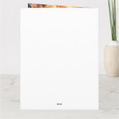 Halloween Black Cat mit Pumpkins Beängstigend Karte (Rückseite)