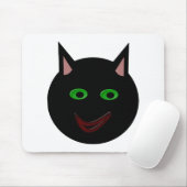 Halloween Black Cat Mousepad (Mit Mouse)