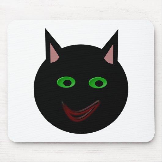 Halloween Black Cat Mousepad (Vorne)