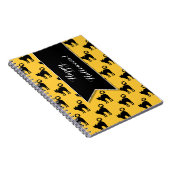 Halloween Black Cat Muster Custom Notebook Notizblock (Rechte Seite)