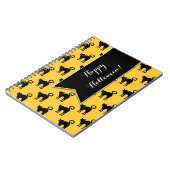 Halloween Black Cat Muster Custom Notebook Notizblock (Linke Seite)