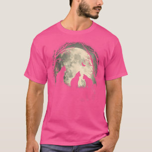 Halloween Black Cat - Mystisches Schwarz über dem  T-Shirt