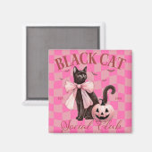 Halloween Black Cat Niedlich Magnet (Vorderseite/Rückseite)