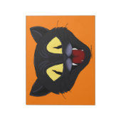 Halloween Black Cat Notizblock (Rotiert)