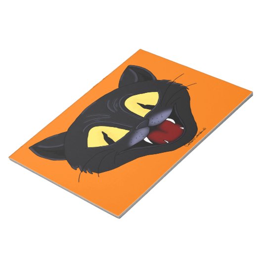 Halloween Black Cat Notizblock (angewinkelt)