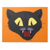 Halloween Black Cat Notizblock (Vorderseite)