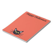 Halloween Black Cat Notizblock (Rotiert)