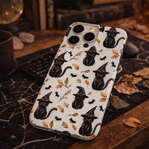 Halloween Black Cat Pattern - Witchy Cat Case-Mate iPhone Hülle