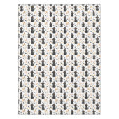 Halloween Black Cat Pattern - Witchy Cat Tischdecke (Vorderseite)