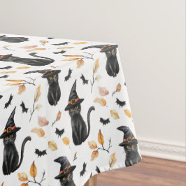 Halloween Black Cat Pattern - Witchy Cat Tischdecke