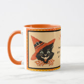 Halloween Black Cat - Pfoten von meinen Kaffeewitz Tasse (Links)