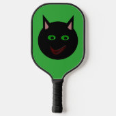 Halloween Black Cat Pickleball Schläger (Rückseite)