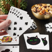 Halloween Black Cat Playing Cards Spielkarten (In Situ)