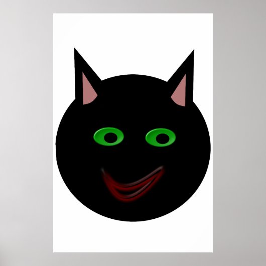 Halloween Black Cat Poster (Vorne)