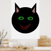 Halloween Black Cat Poster (Küche)