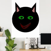 Halloween Black Cat Poster (Heimbüro)