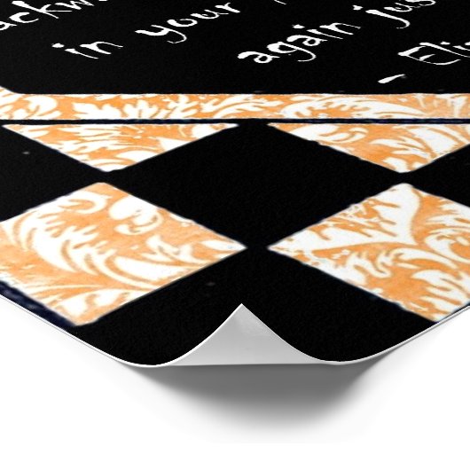 Halloween Black Cat Poster (Ecke)