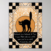 Halloween Black Cat Poster (Vorne)