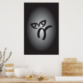 Halloween Black Cat Poster (Küche)