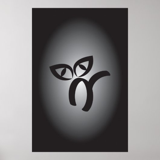 Halloween Black Cat Poster (Vorne)