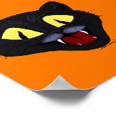 Halloween Black Cat Poster (Ecke)