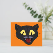 Halloween Black Cat Postkarte (Stehend Vorderseite)