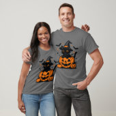 Halloween Black Cat Pumpkin Men-T - Shirt (Unisex)