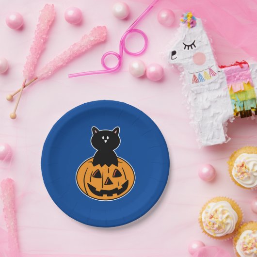 Halloween Black Cat Pumpkin Party Paper Teller (Party)