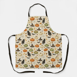 Halloween Black Cat Pumpkins Schürze