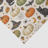 Halloween Black Cat Pumpkins Seidenpapier (Ausschnitt)