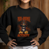 Halloween Black Cat Purr-anormal Pumpkin Spooky Sweatshirt