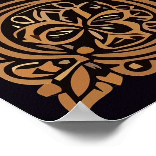 Halloween Black Cat Reading A Book Poster (Ecke)