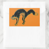 Halloween Black Cat Rectangle Sticker (Tasche)