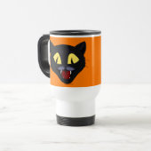 Halloween Black Cat Reisebecher (Vorderseite Links)