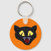 Halloween Black Cat Schlüsselanhänger (Rückseite)
