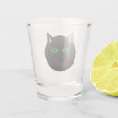 Halloween Black Cat Schnapsglas (Rückseite)