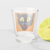 Halloween Black Cat Schnapsglas (Rückseite)
