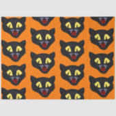 Halloween Black Cat Seidenpapier (Vorderseite)