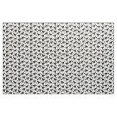 Halloween Black Cat Silhouette Muster White BG Stoff (Yard (91,4 cm))