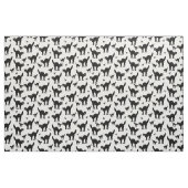 Halloween Black Cat Silhouette Muster White BG Stoff (Fat Quarter (45,7 x 55,9 cm))